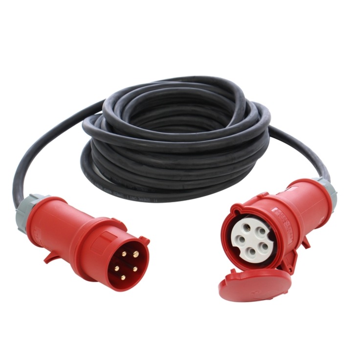 Трифазен удължител 6036 32A-22KW H07RNF, 10 m, 4500W, 5 x 2,5 mmp