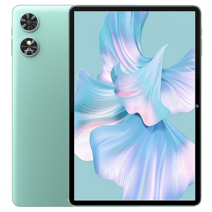 Таблет, Oukitel, OT6, Rockhip RK3562 четириядрен процесор, HD+ екран 10.1", 4GB RAM, 64GB Flash, 5MP, Wi-Fi, Bluetooth, GPS, Android 13, без зарядно (зелен)