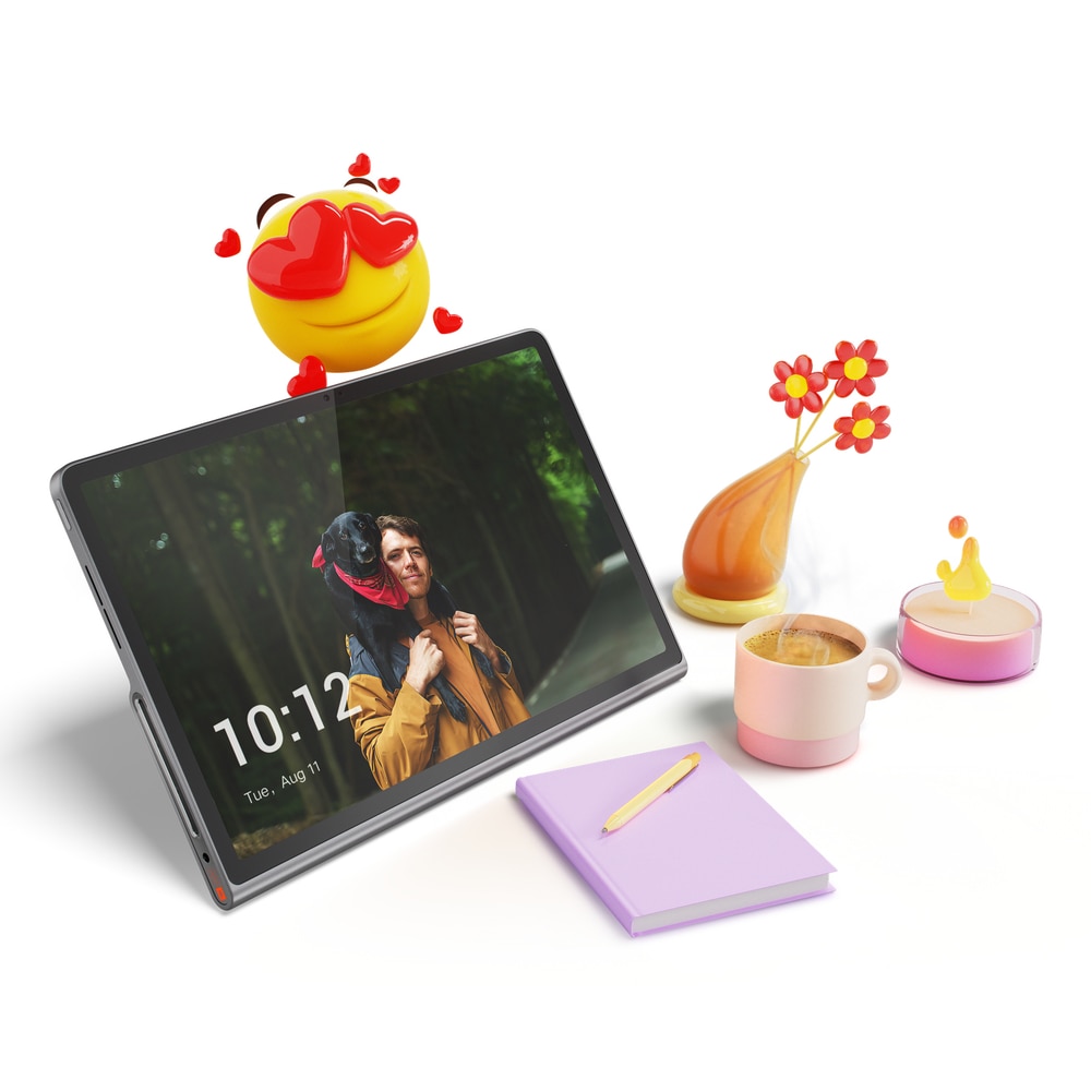 Tableta Lenovo Tab Plus, Procesor MediaTek Helio G99, Ecran 2K 11.5", 8GB RAM, 128GB Flash, 8MP, Wi-Fi, Bluetooth, GPS, Android + Husa Sleeve Gri