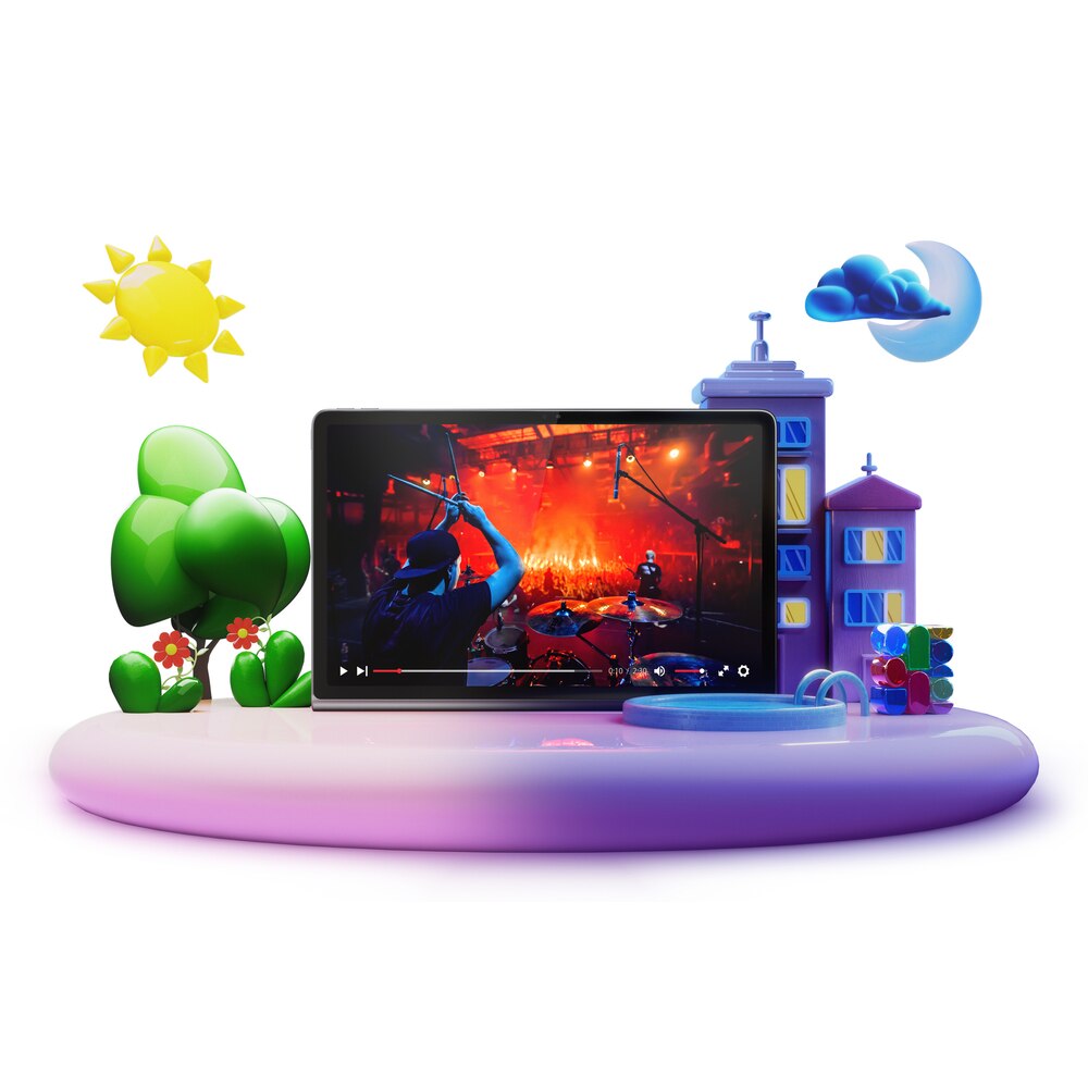 Tableta Lenovo Tab Plus, Procesor MediaTek Helio G99, Ecran 2K 11.5", 8GB RAM, 128GB Flash, 8MP, Wi-Fi, Bluetooth, GPS, Android + Husa Sleeve Gri