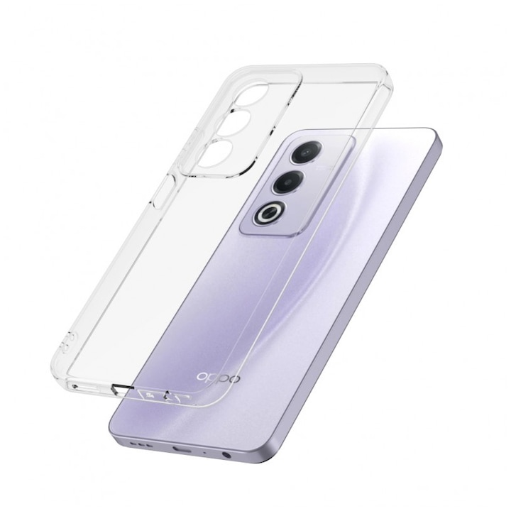 2 мм прозрачен силиконов калъф, съвместим с Oppo A80 5G / Oppo A3 Pro 5G