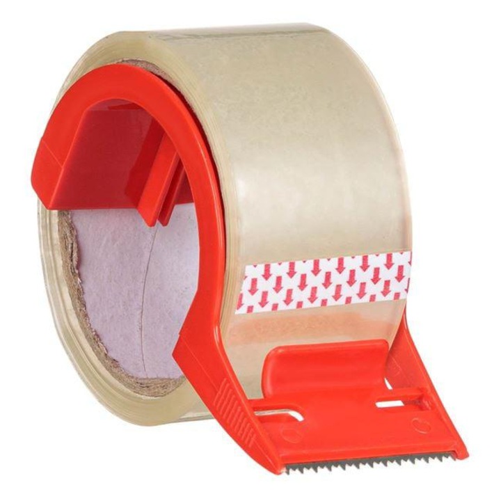 Banda Adeziva Transparenta pentru Ambalaj cu Cutter 48m x 4.8cm