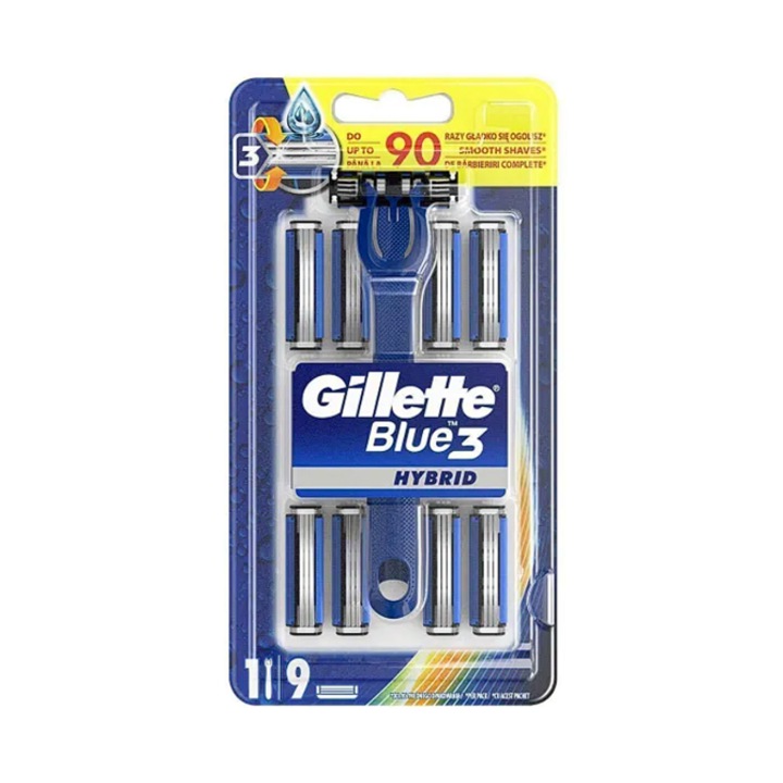 Gillette Aparat de ras hibrid Blue3 Sensor +9 rezerve