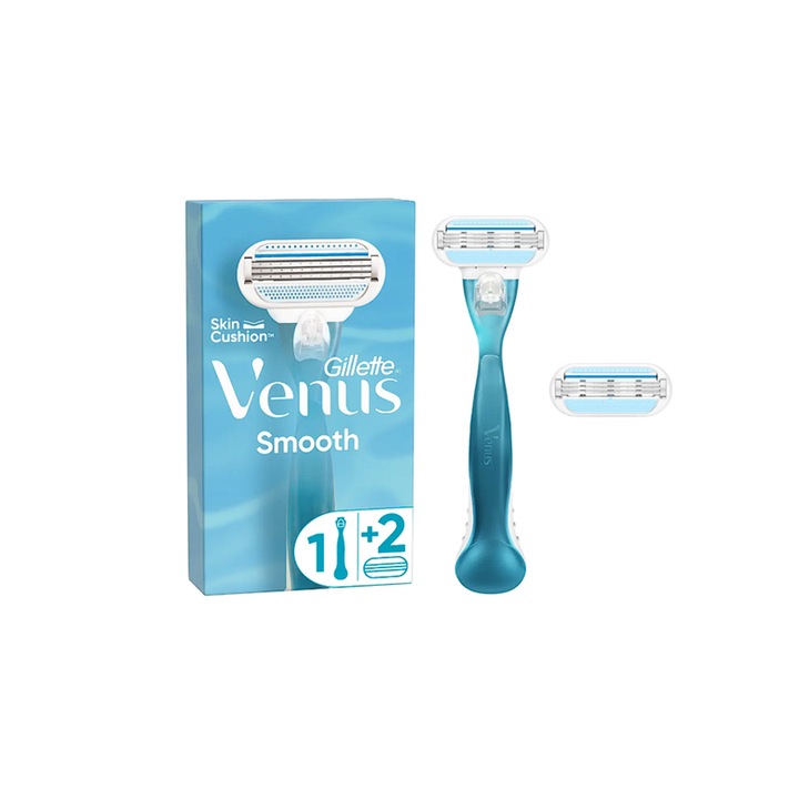 Gillette Venus aparat de ras pentru femei Venus Smooth 3 Lame +2 rezerve
