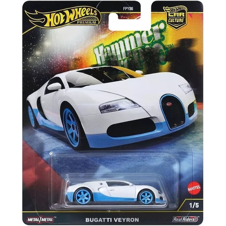 ΠΠΎΠ»ΠΈΡΠΊΠ° Hot Wheels, Car Culture, Bugatti Veyron, Hammer Drop, 1:64, ΠΡΠ»