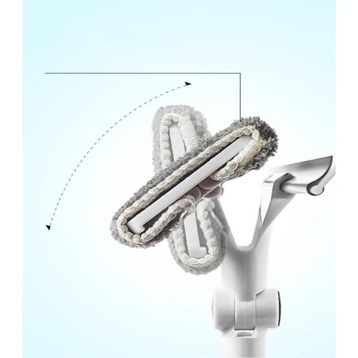 Уред за почистване на прозорци, въртяща се почистваща глава, чистачка за стъкло, телескопичен прът