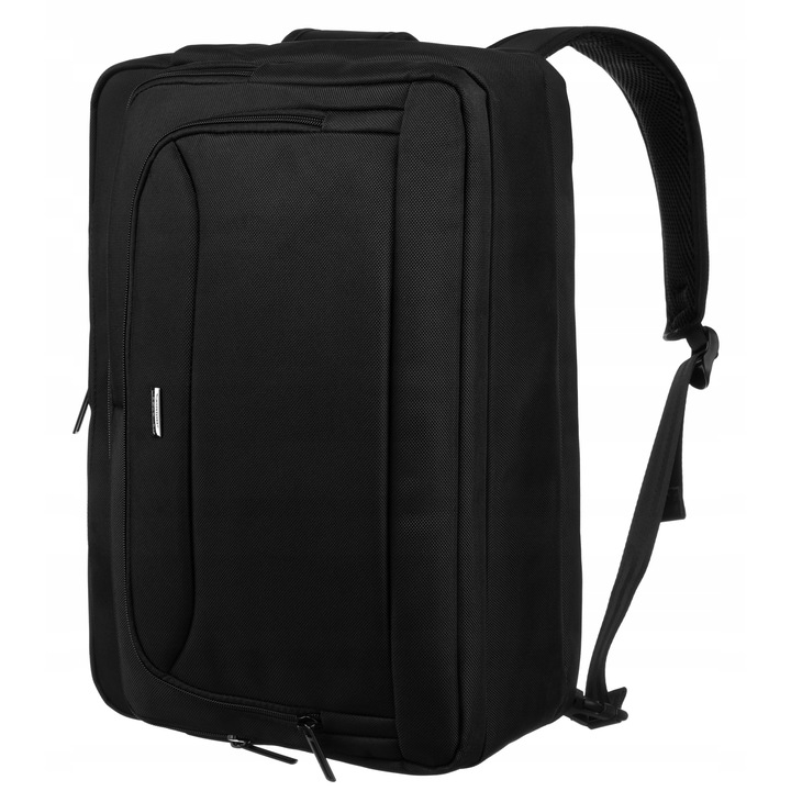 Rucsac, Peterson, Poliester, Compartiment Dedicat Pentru Laptop, Bretele Reglabile, 40x30x14 cm, Negru