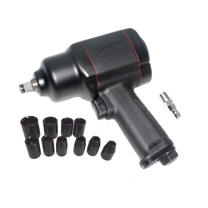 Cheie pneumatica 1/2", Satra, 1500 Nm, 8-27 mm, Negru