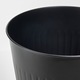 Ghiveci decorativ din otel, interior/exterior, negru, 24 cm