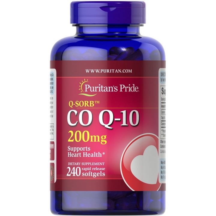 Coenzima Q10 cu eliberare rapida 200 mg 240 sgel Q-SORB - Suport pentru energie si vitalitate! Puritans Pride