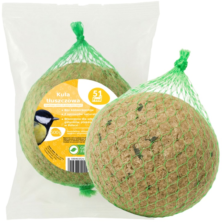 Bila grasa 51 Feed pentru pasari 500 g – hrana energica cu seminte si floarea-soarelui