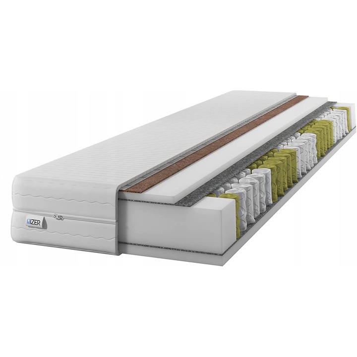 Saltea cu arcuri, IZER, 7 zone, 70x190cm, H3/H4, 21cm