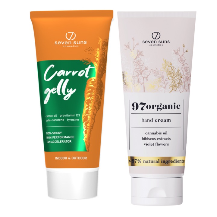 7suns Carrot Gelly Barnulásgyorsító 200ml + Kézkrém 75ml