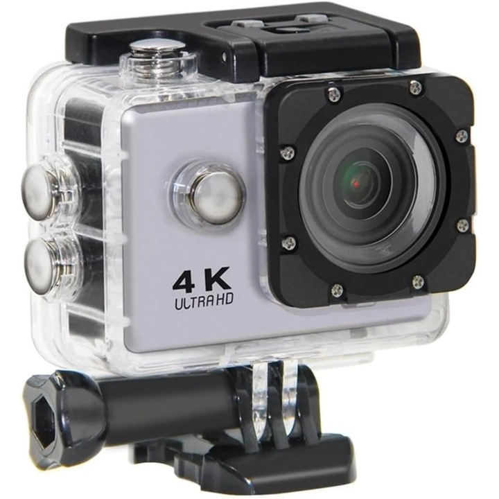 Sportkamera 4K Ultra HD, 16MP, Vízálló 30M, Széles látószög 170 fok, WiFi, Infravörös