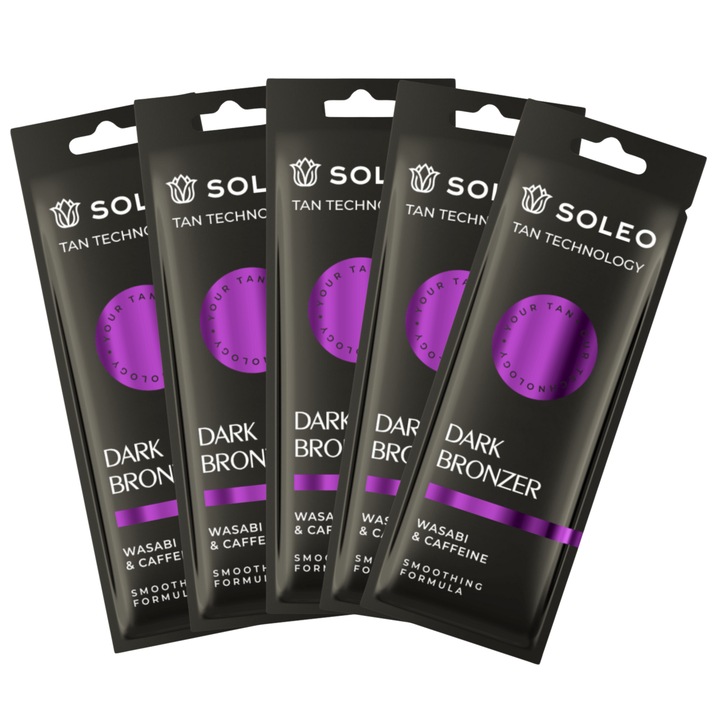 Soleo Tan Technology sötét bronzosító készlet 5 db 15ml, normál, szőlő-menta