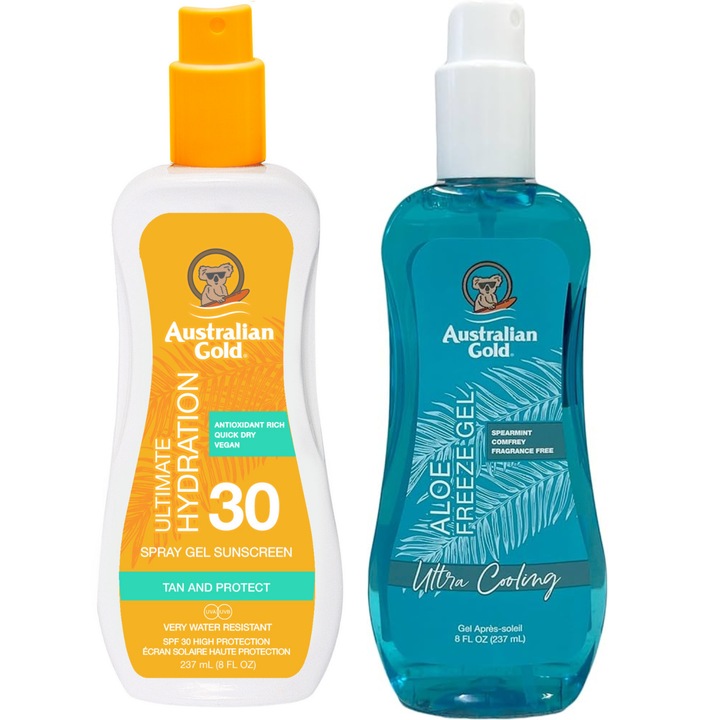 Spray autobronzant Australian Gold, SPF30, 237ml, incolor, cu Aloe