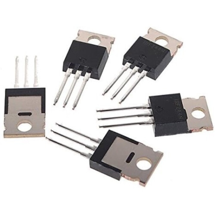 5 darabos készlet, IRFZ44N tranzisztor, MOSFET, 55V, 49A, 94W, TO-220 csomag, 0,0175R