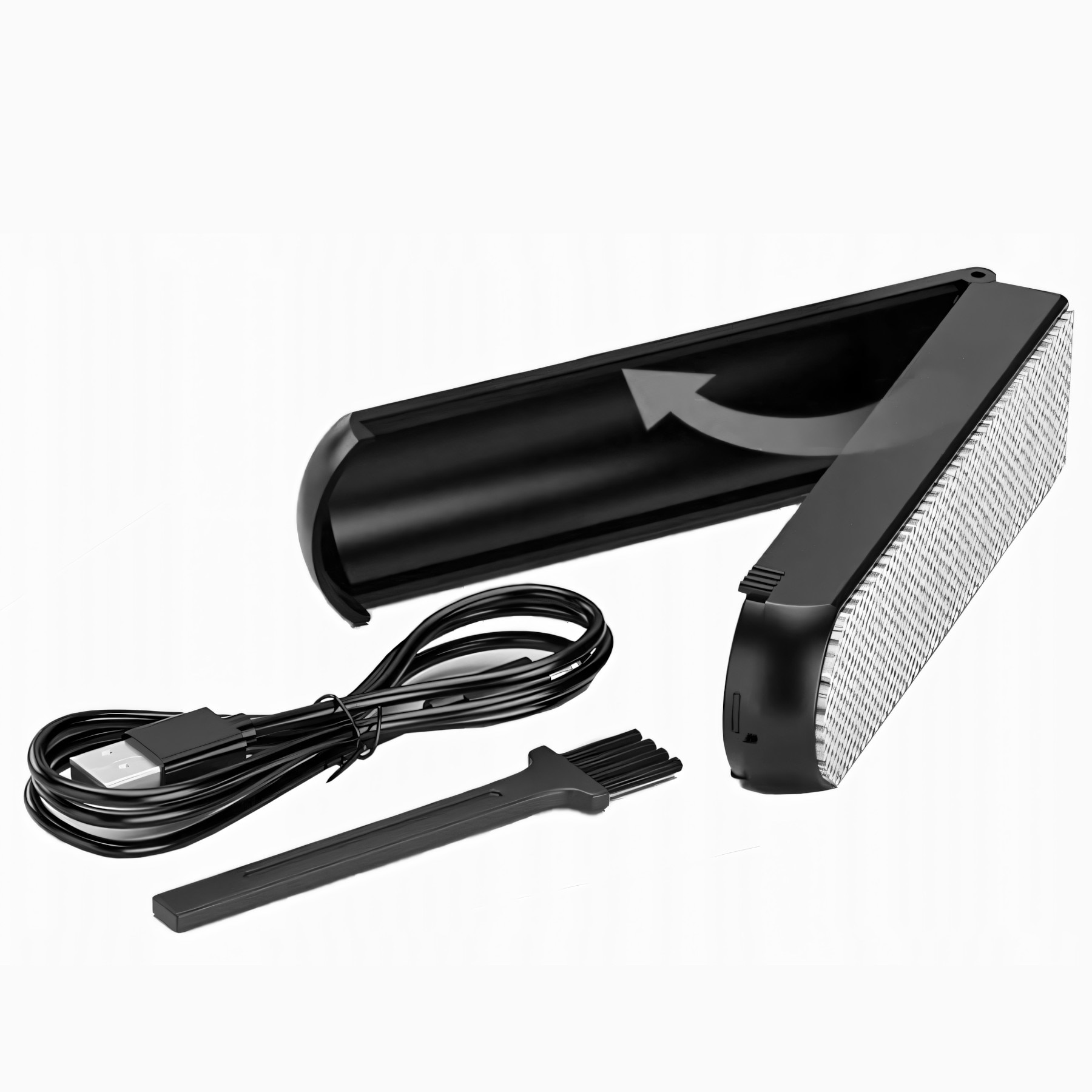 Aparat de Curatat Scame RETOO HandyTools cu Ecran LCD, Indicator al Bateriei si 3 Niveluri de Putere 6500/7500/8500 RPM, 6 Lame, Acumulator Li-Pol 1200mAh Reincarcabil prin USB-C, Utilizabila in Timpul Incarcarii, 3 Seturi de Lame Incluse, Negru