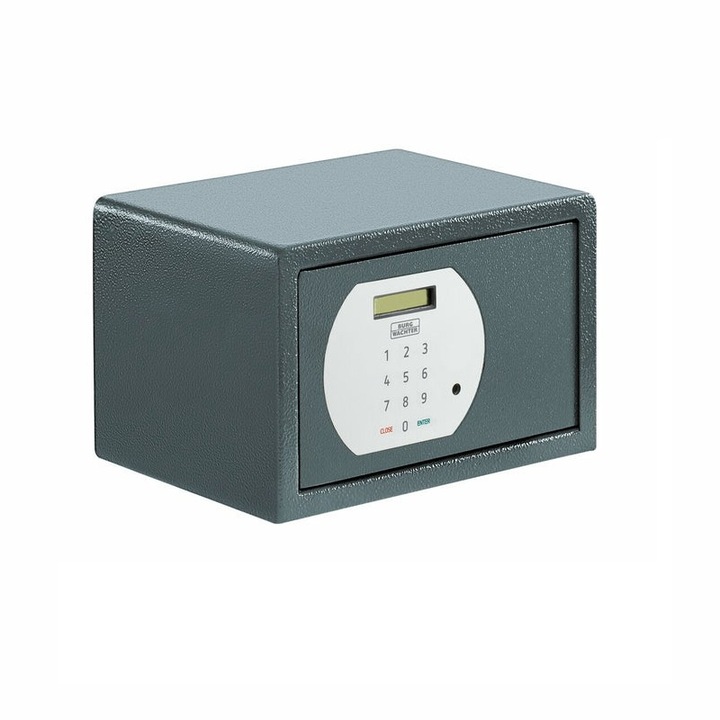 Seif BURG-WACHTER, Cu blocare cu cod electronic motorizat, Gri inchis