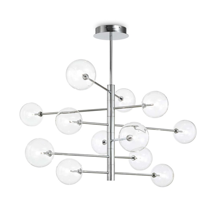 Полилей EQUINOXE SP12, хром, диаметър 128 см - IDEAL LUX