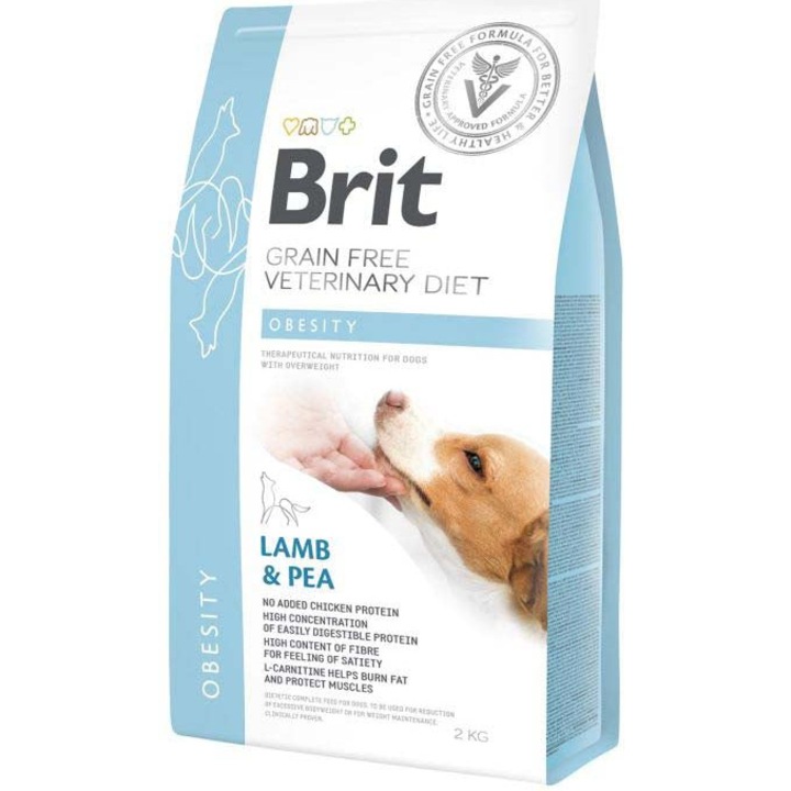Hrana uscata pentru caini Brit gain Free VD, Obesity, 2 kg