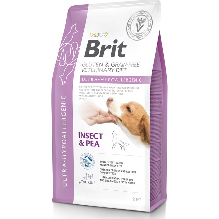 Hrana uscata pentru caini Brit gain Free VD, Ultra-Hypoallergenic, 2 kg