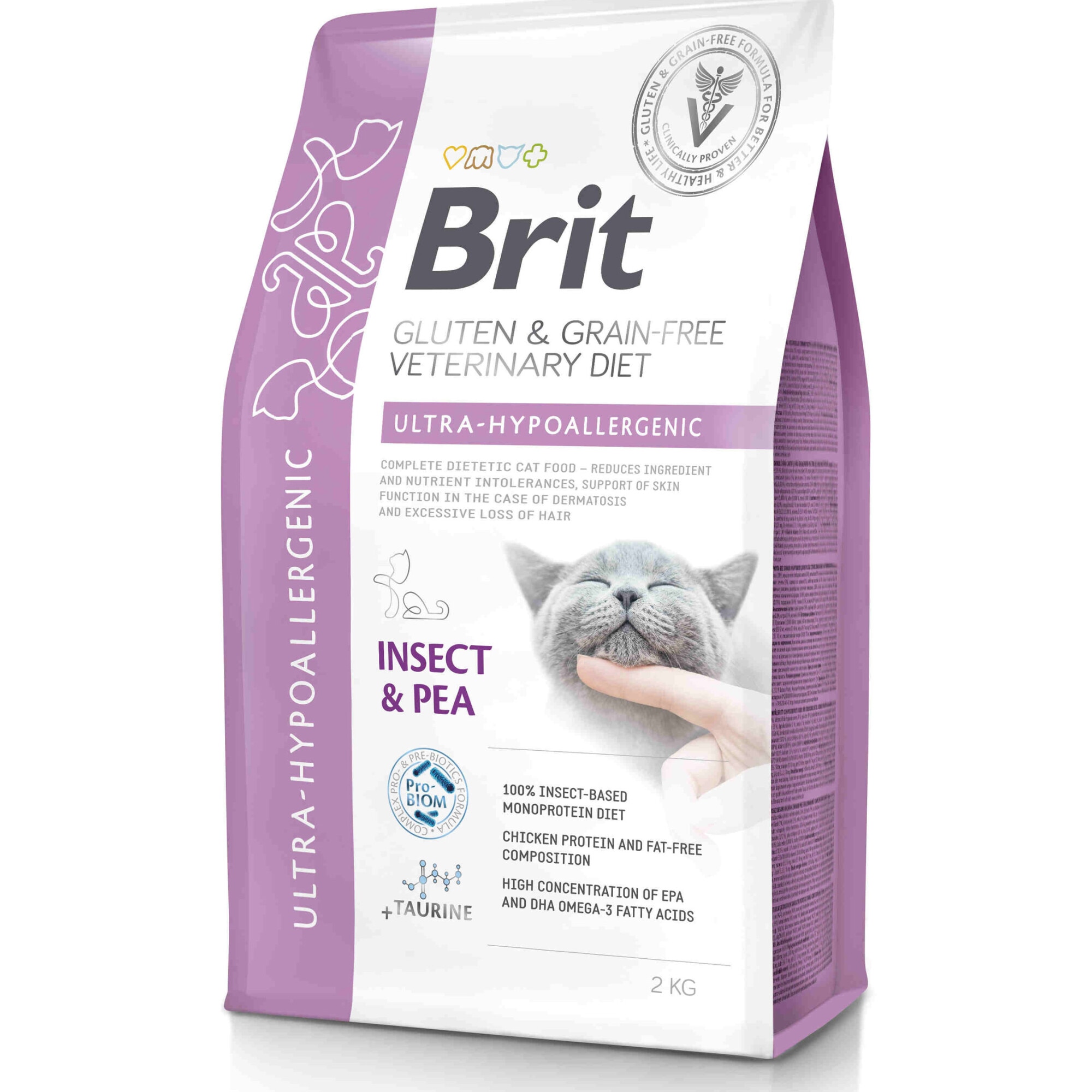Hrana uscata pentru pisici Brit gain Free VD, Ultra Hypoallergenic, 2 ...