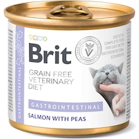 Hrana umeda pentru pisici, Brit grain Free VD, gastrointestinal, 6x200 g