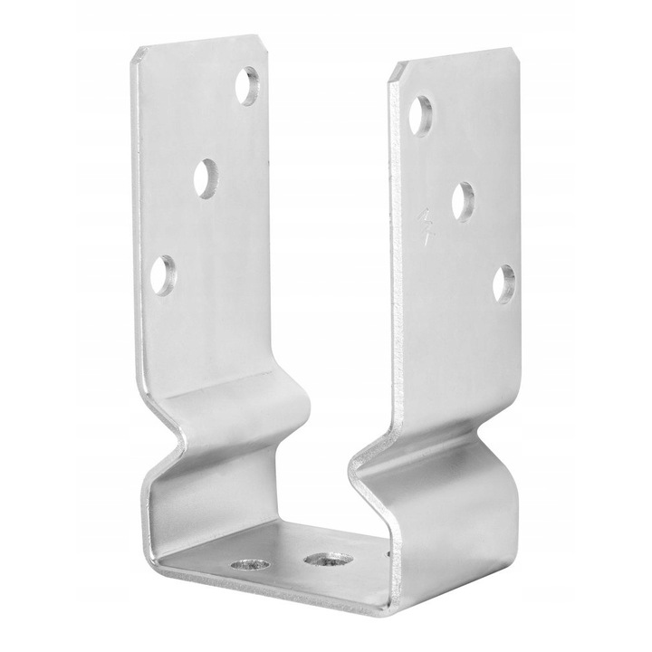 Baza stalp cu stantare, BKshop, UZ 70, 70x60x4mm, Metal, 1 buc, Argintiu