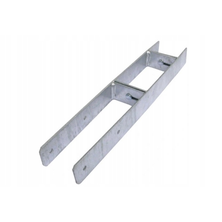 Állítható "H" típusú rúdtalp, BKshop, PSH 100-170, 100-170x600x6mm, Fém, 1 db, Ezüst