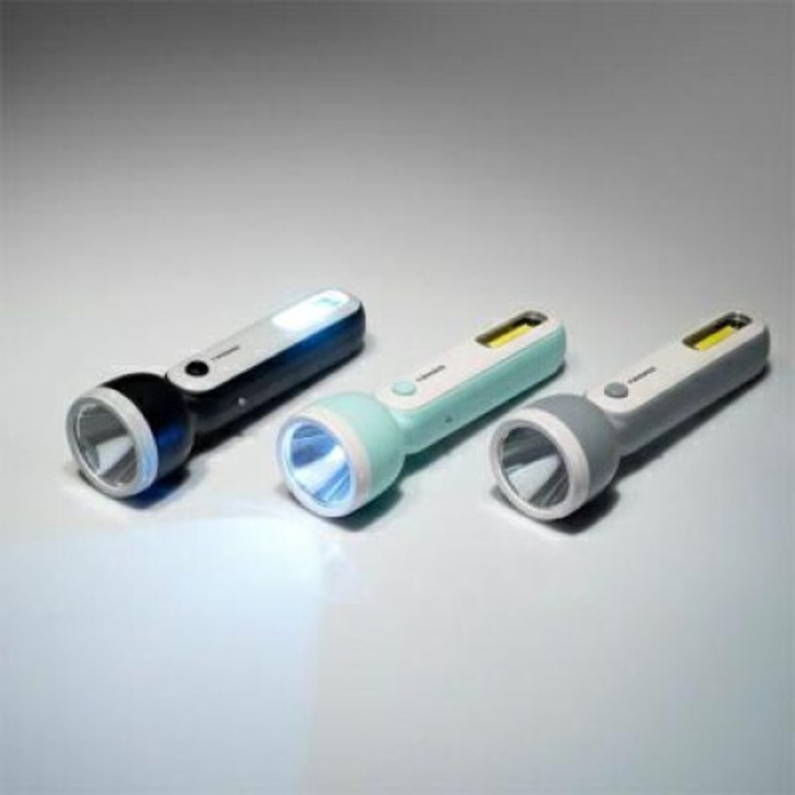 LED фенер Tiross TS-1854, 3W+1W, 1200mAh акумулаторна батерия, черен