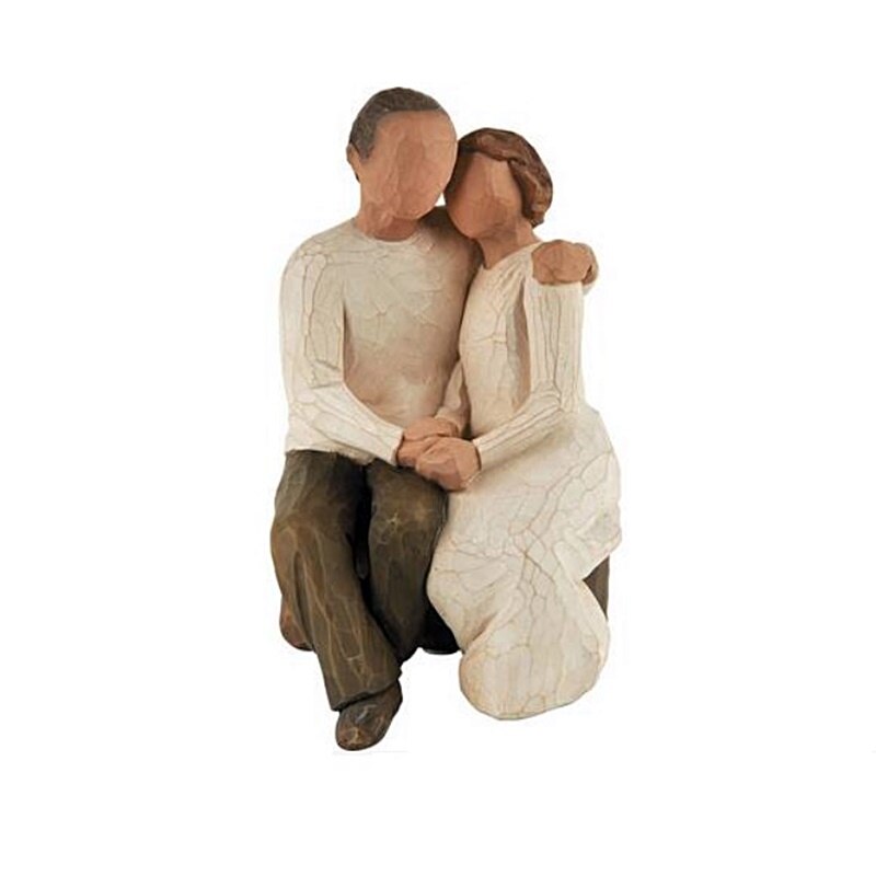 Statueta cuplu indragostiti Tenderness 15cm, rasina