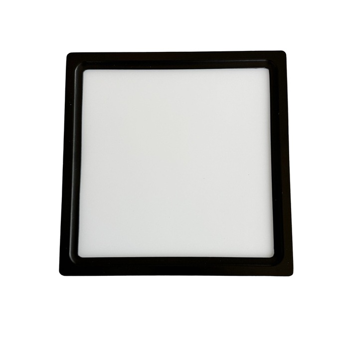 Черна квадратна LED стенна лампа 18W 21см ED-1120