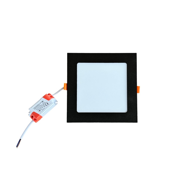Panou led negru incastrabil 170X170 12W 6000K ED-256