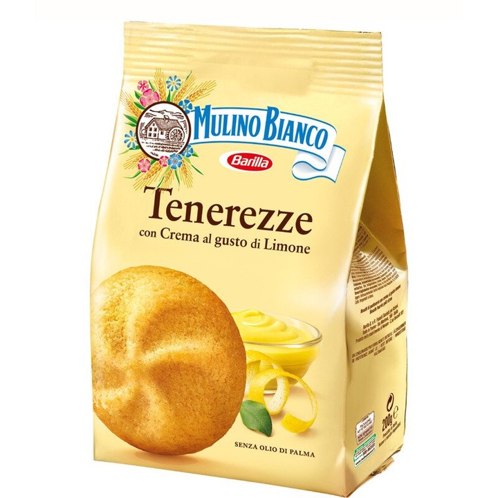 Biscuiti Tenerezze al Limone, Mulino Bianco, Aroma lamaie, 200g