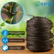 Fir de legat din plastic PVC, TUBETTO, 3 mm, 230 metri, 1 kg, maro, foarte elastic, NRP005