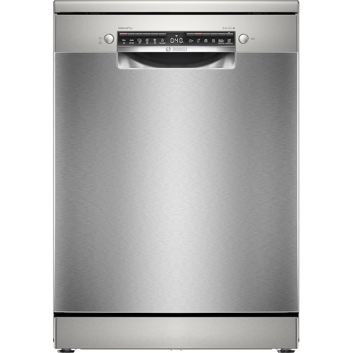 Съдомиялна машина BOSCH SMS4EVI08E, Свободностояща, 14 комплекта, 6 програми, Клас B, HomeConnect, WiFi, EcoSilence Drive Неръждаема стомана против пръстови отпечатъци