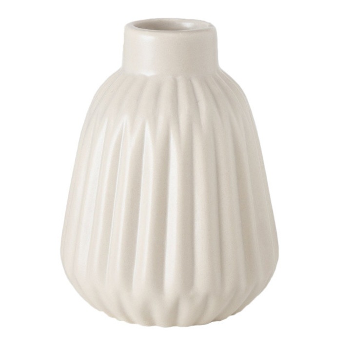 Vaza cu dungi, ESKO, bej - tipar 3