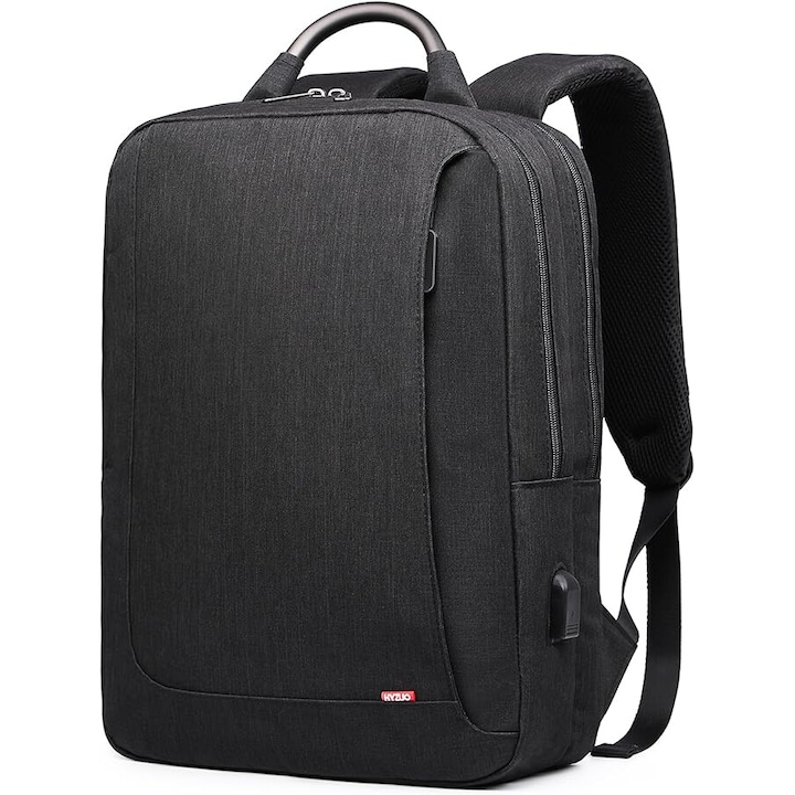 Rucsac laptop, HYZUO, waterproof, cu port USB, 15.6 inch, 2 compartimente