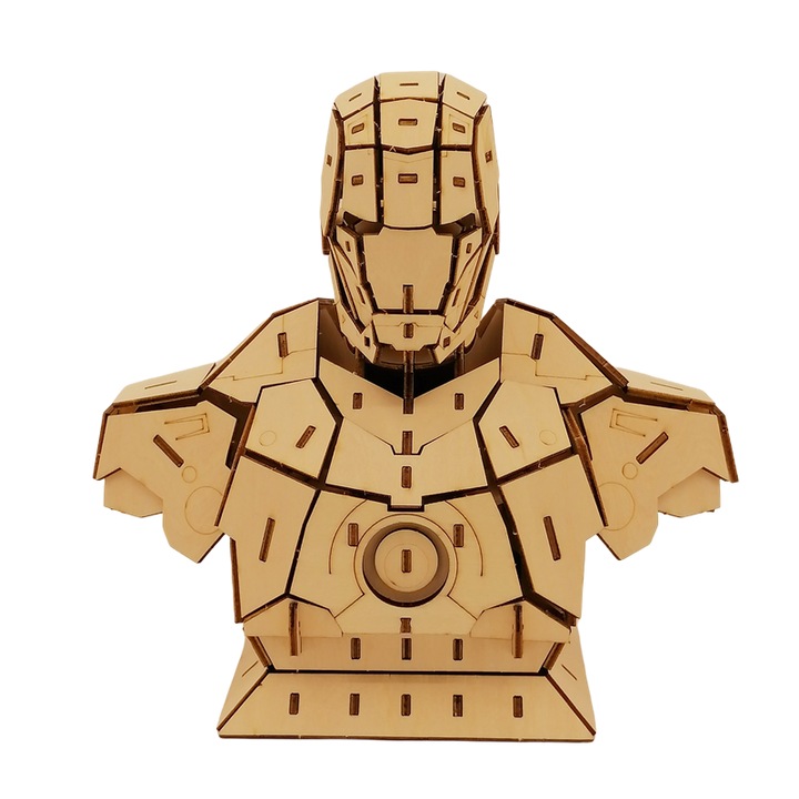3D fa puzzle, gyerekeknek és felnőtteknek, Vasember modell