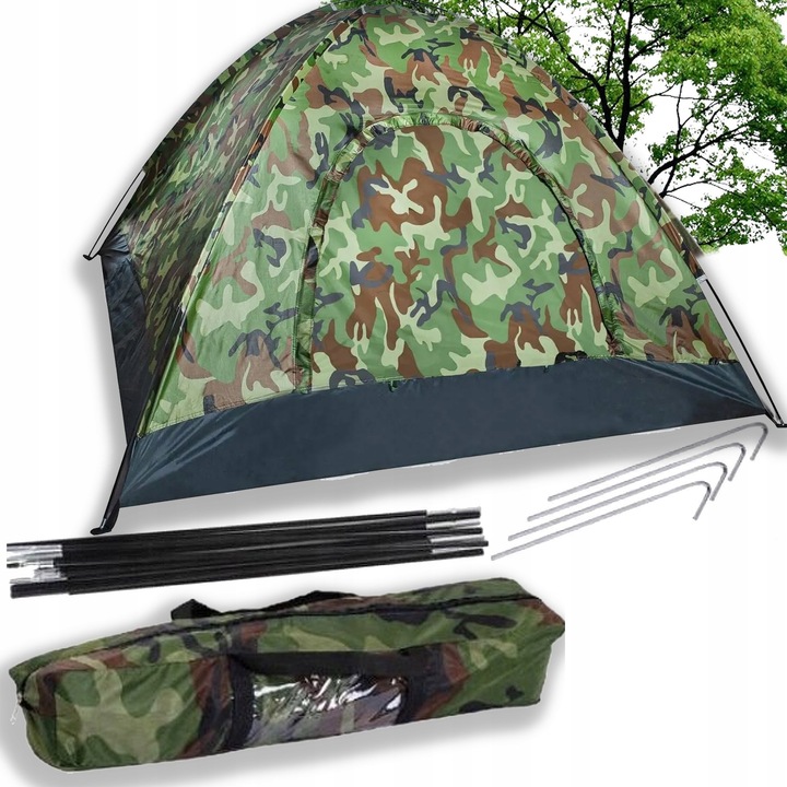 Cort pentru 3 persoane, 2 x 1.5 m, impermeabil, multicolor