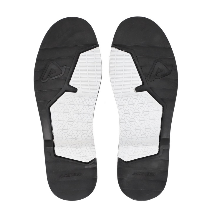 Talpi de Schimb pentru Cizme, Acerbis, X-Race, Negru Alb
