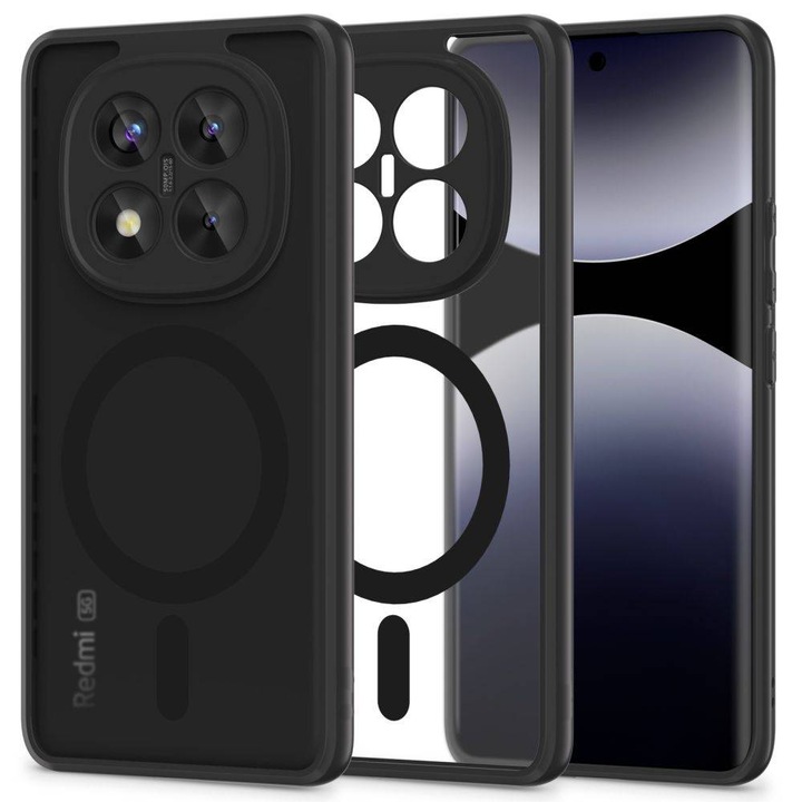 Xiaomi Redmi Note 14 Pro Plus 5G tok MagSafe Ghost sorozattal - matt fekete
