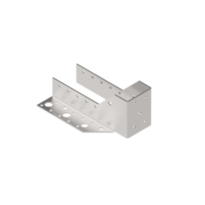 Suport grinda, BKshop, Wb50-165, 50x165x2.0mm, Metal, 1 buc, Argintiu