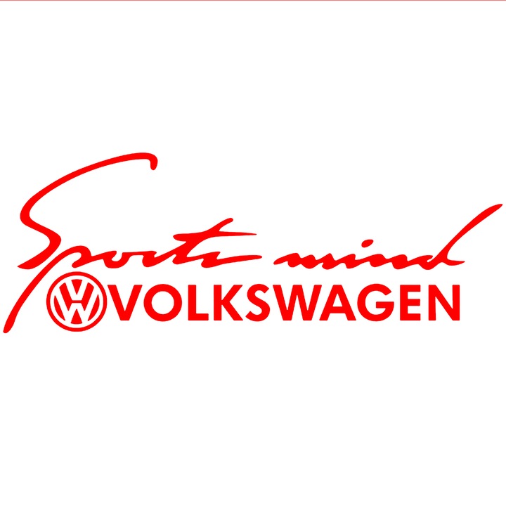 Autómatrica, 25 cm Volkswagen Sport Mind, piros