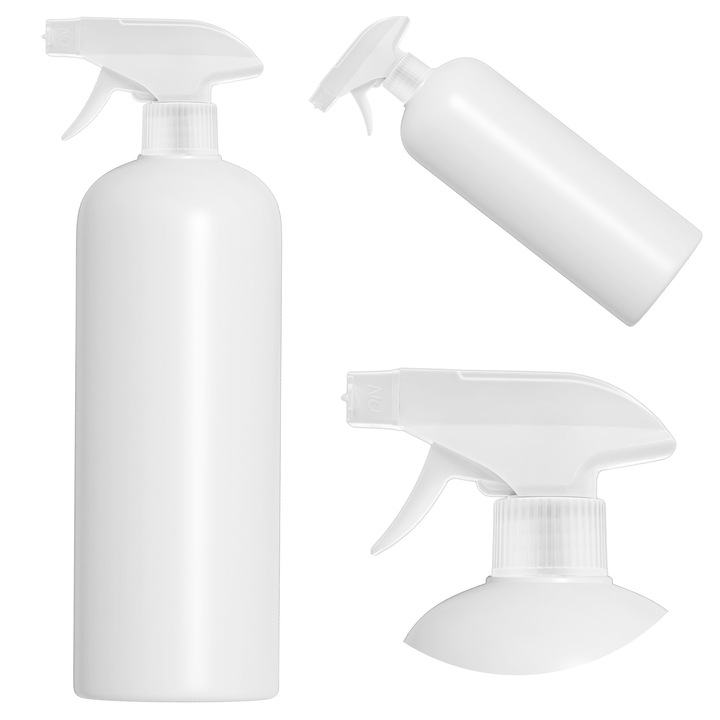 1L спрей бутилка с пръскачка, матово бяло