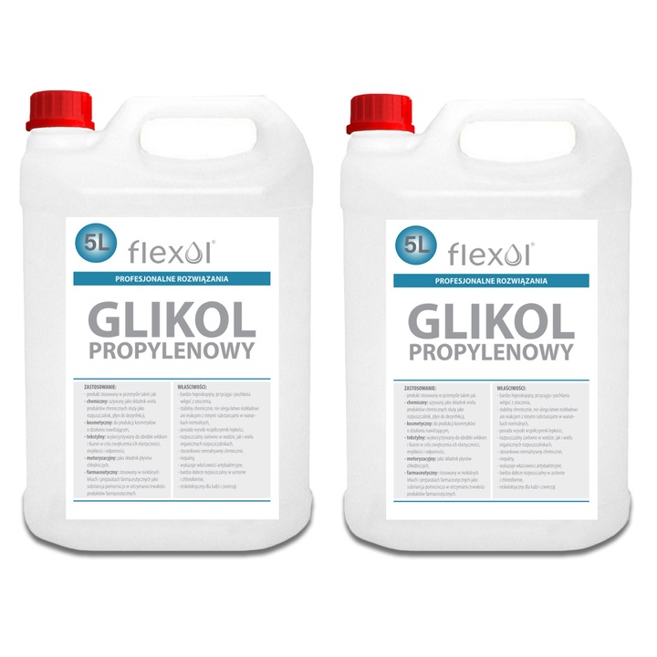 Propilenglicol 10L – Solutie tehnica versatila pentru diverse aplicatii industriale si comerciale Flexol