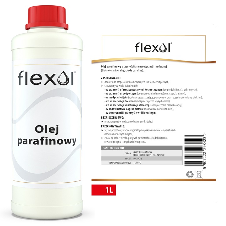 Ulei farmaceutic, 1 L, incolor, utilizare variata Flexol