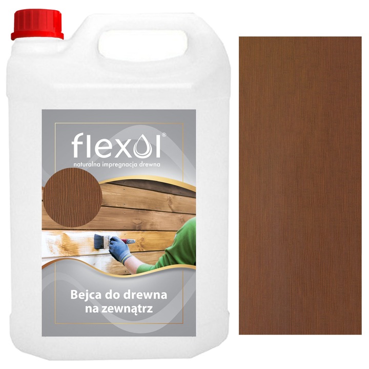Vopsea pentru lemn, Flexol, 4L, rezistenta UV, aplicare usoara