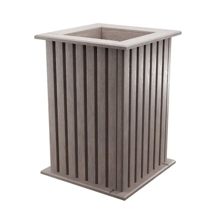 Ghiveci din lemn, BOGATECO, 45cm x 25cm x 25cm